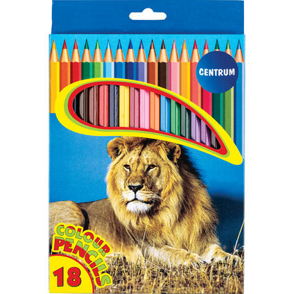 Color pencils 18col. ZOO long size /paper box
