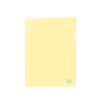 Папка-уголок A4 FOROFIS L-тип 0.18мм (прозрачная желтая) ПП