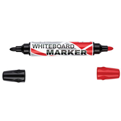 Маркер Whiteboard красный&черный двусторонний 2-5mm с круглым наконечником