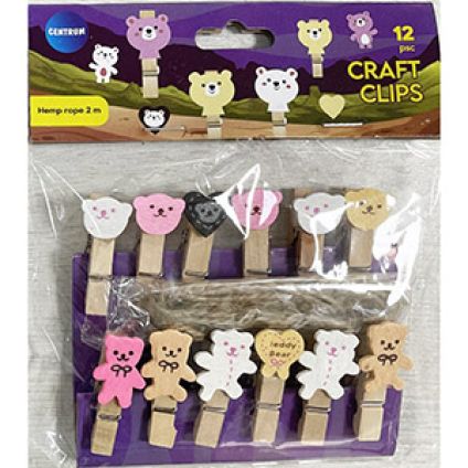 Clips wooden with 