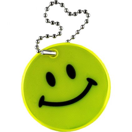 Reflective tag “Smile” d.5cm