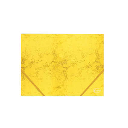 Папка на резинках FOROFIS A4 350g/m2 картон (желтая)
