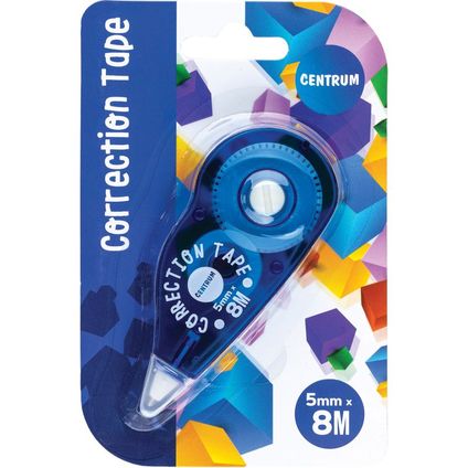 Correction tape 5mmx8m (assorted)/blister card