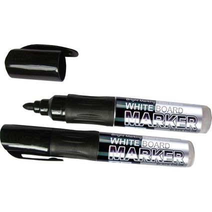 Whiteboard marker black liquid ink (1500m) bullet tip