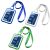 Name badge with Lanyard, Water-Resistant (plastic) FOROFIS 97x66mm
