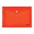 Envelope plastic A5 with button 0.16mm assorted PP