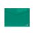 Envelope plastic A4 FOROFIS w/button 0.16mm (green) PP