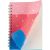 Double Spiral Notebook A6 80sh. 70gsm with Silicon Cover and Charms