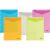 Envelope plastic vertical A4 with perforation 0.18mm assorted PP