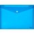 Envelope plastic A4 with button 0.16mm assorted PP