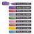 Chalk markers METALLIC set 8col. 3-5mm tip / PVC package