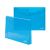 Envelope plastic A4 FOROFIS w/button 0.35mm (transparent blue) PP