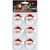Decoration Stickers Puffy “Christmas”, 6 pcs.
