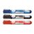 Set of 3 permanent markers bullet tip  2-5mm /PVC wallet