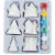 PAINT YOUR OWN SNOW VILLAGE 17.8x20.5x6 cm 6pcs.