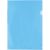 Clear folder L-type A4 0.16mm trasparent blue