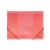 Document case A4*3.5cm FOROFIS 0.45mm w/elast.bands (transparent red)