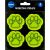 Set: reflective sticker “Paw” 4pcs 50mm