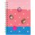 Double Spiral Notebook A6 80sh. 70gsm with Silicon Cover and Charms