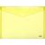 Envelope plastic A4 with button 0.16mm assorted PP