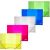 Document case A4 0.45mm with elastic bands assorted