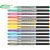 Set of 12 colours METALLIC gel pens 1.0mm