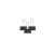 Binder clips 19mm 12pcs. black