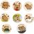 Decoration Stickers “Capybara” d.25mm 500pcs