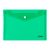 Envelope plastic A5 with button 0.16mm assorted PP