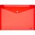 Envelope plastic A4 with button 0.16mm assorted PP