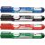 Set of 4 permanent markers bullet tip 2-5mm (recycled material) /PVC bag