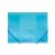 Document case A4*3.5cm FOROFIS 0.45mm w/elast.bands (transparent blue)