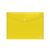 Envelope plastic A4 FOROFIS w/button 0.16mm (transparent yellow) PP