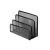 Paper holder Iron Mesh FOROFIS 17.8x7.6x12cm (black)