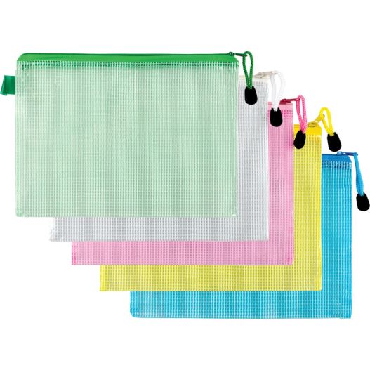 Zipper bag A5 (23.3x17cm) 0.25mm assorted