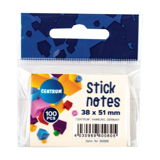 Stick notes 38*51mm 100sh. (light yellow)