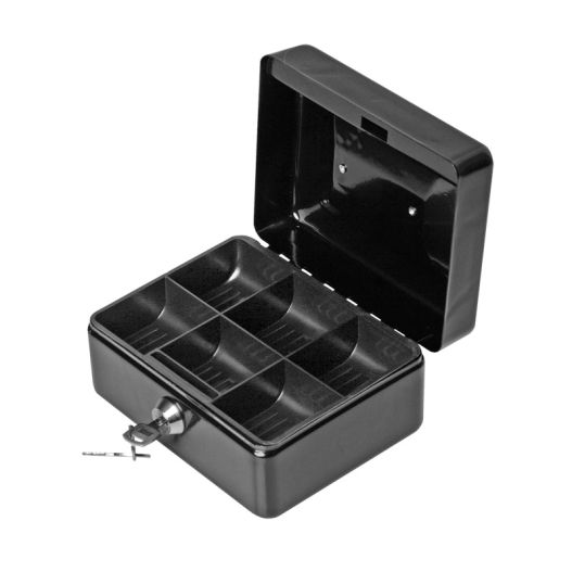 Cash box FOROFIS 15x18x8cm metal (black)