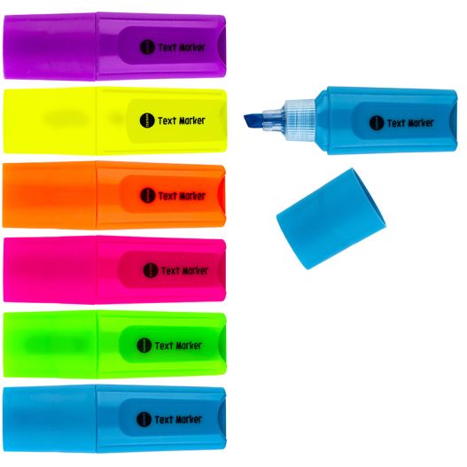 Marķieris teksta ar ieslīpu uzgali asorti 1-5mm Mini