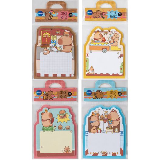 Papīra līmlapiņas “Capybara” 30lp. 70x90mm