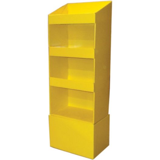 Cardboard display 166x60x40cm yellow