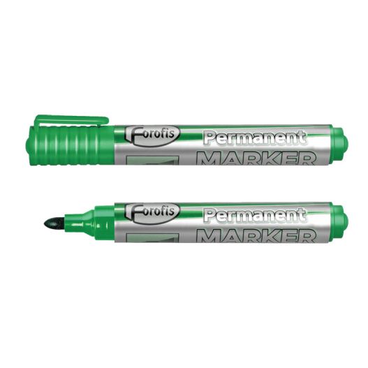 Permanent marker green bullet tip FOROFIS