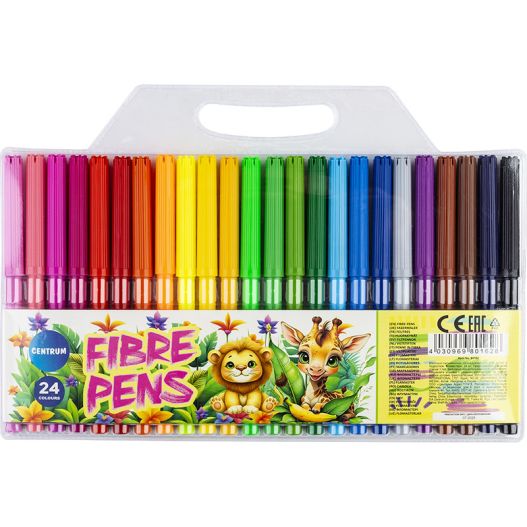 Fibre pens 24col. ZOO