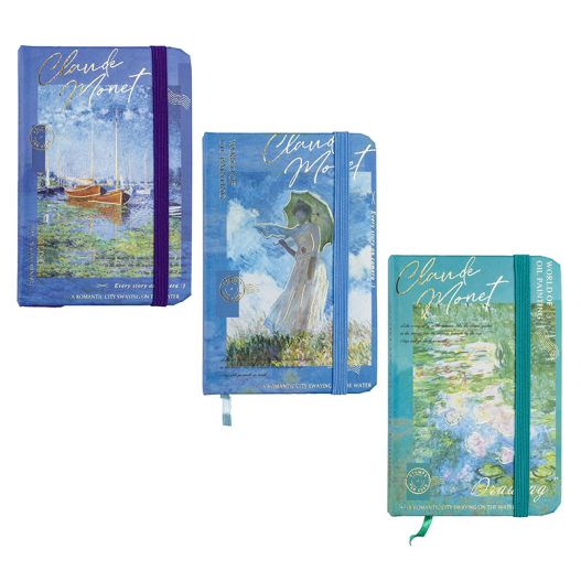 Notebook A7ruled 80sh. hardcover, with elastic 