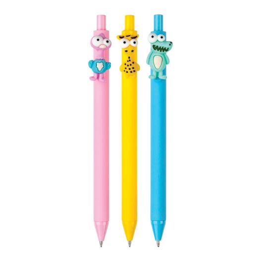 Automatic ball pen “ANIMALS 3D” blue ink 0.7mm (assorted)/display box