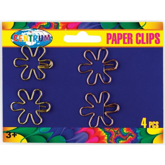 Paper clips FLOWER 4pcs. 28x28mm