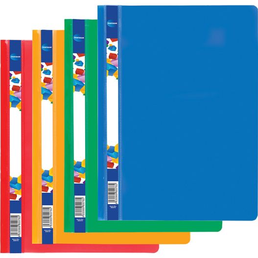 Clip file A4 0.18/0.45mm assorted PP