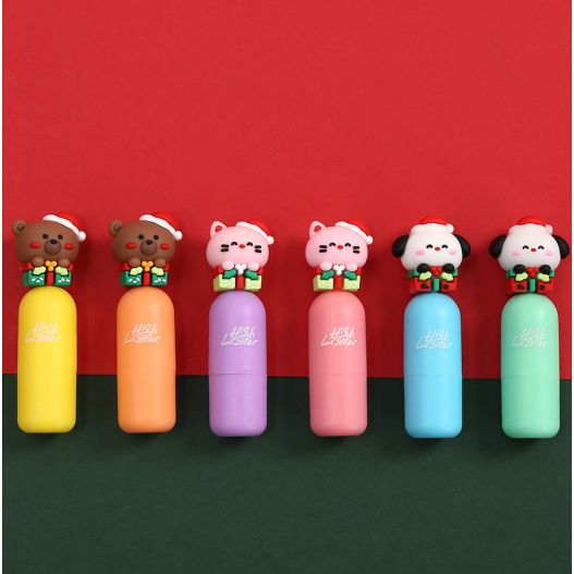 Marķieris teksta ar ieslīpu uzgali MERRY CHRISTMAS MINI asorti 1-3mm