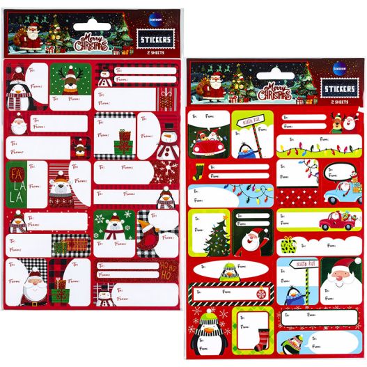 Decoration Stickers “Christmas”, 2 sheets