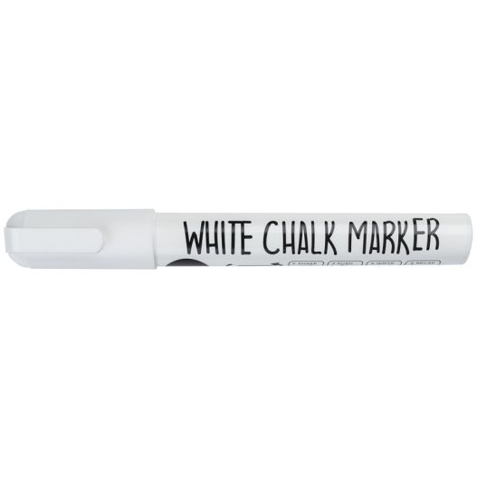 Chalk marker WHITE 3-5mm tip /display