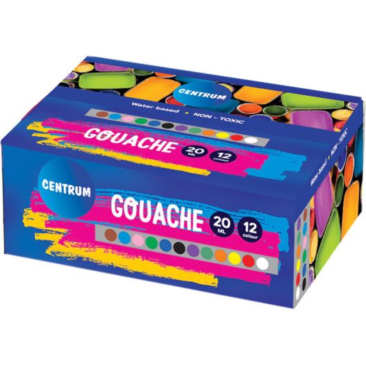 Guaša krāsas 12kr.х20ml Centrum